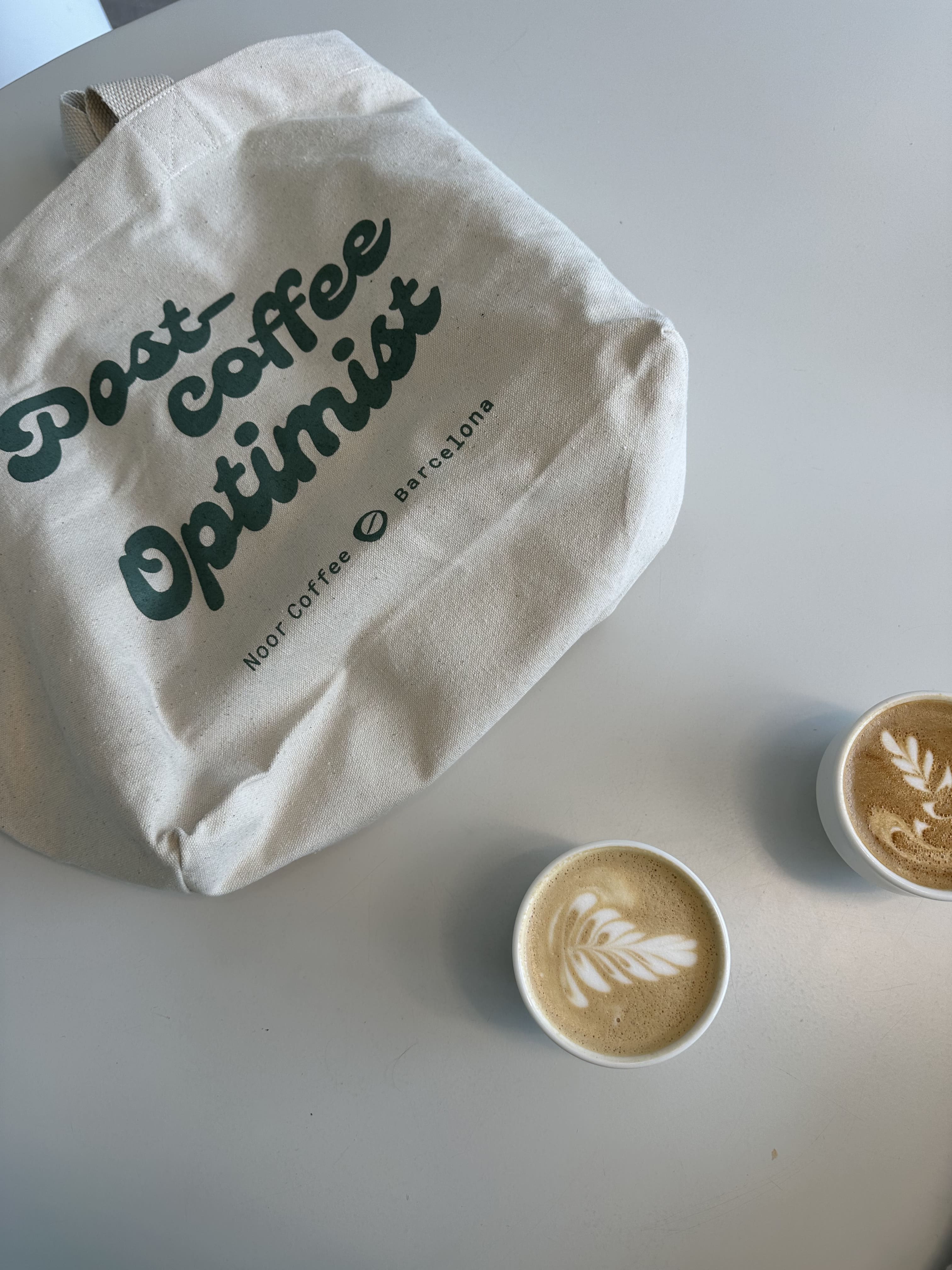 Tote Bag Post Coffee Optimist